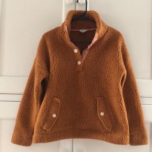 J crew fleece pullover